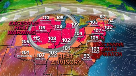 cities with frequent excessive heat warnings
